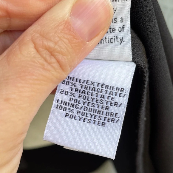 Diane Von Furstenberg Minimalist Madera Black Crepe Dress, size “P” Small - Picture 14 of 16